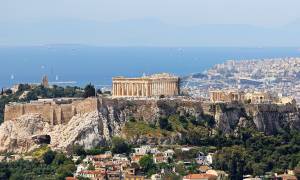 Athens Acropolis and Cityscape From Mount Lycabettus