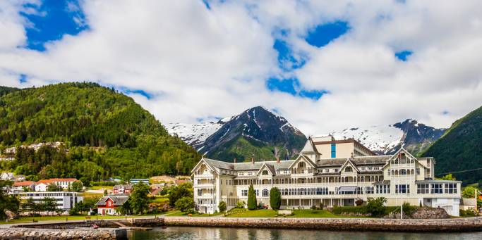 Balestrand Hotel and View - Magic of the Fjords - On The Go Tours