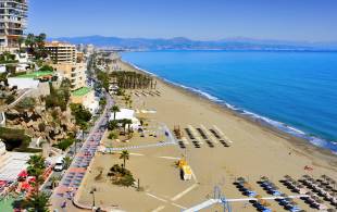 Beach in Torremolinos - Costa del - Sol - Spain