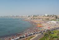The coastline of Lima with miles of beaches where people gather to enjoy the sun, sea and sand