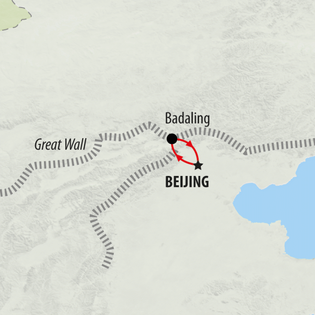 Beijing Breakaway - 5 days map