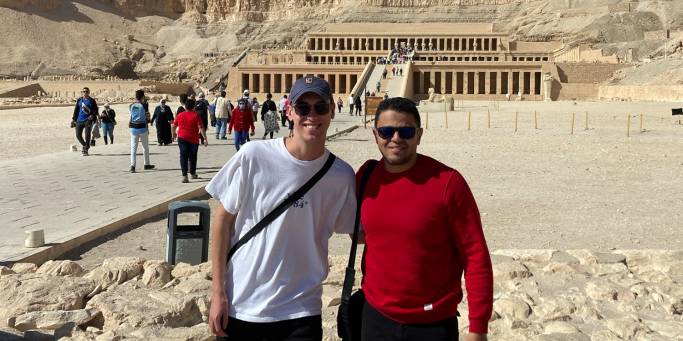 Ben at Temple of Hatsheput