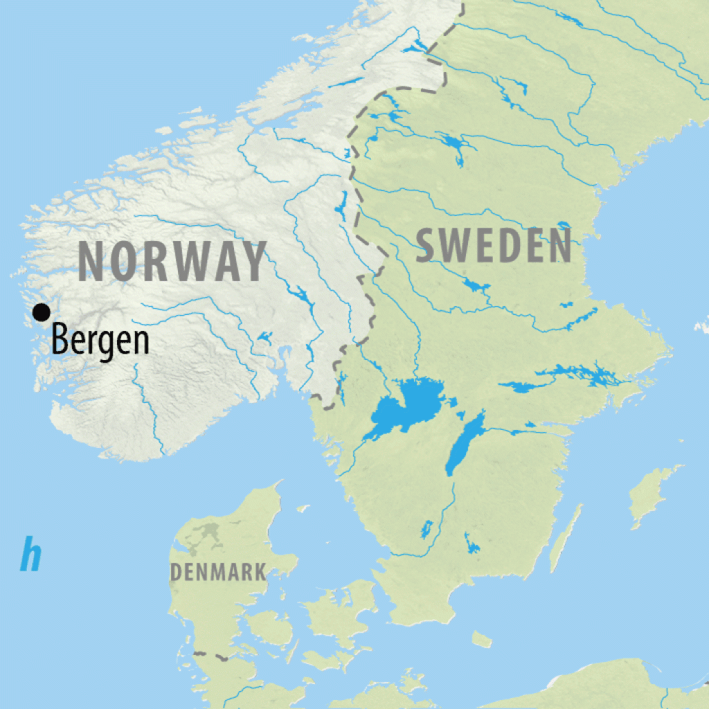 Bergen City Stay - 4 days map