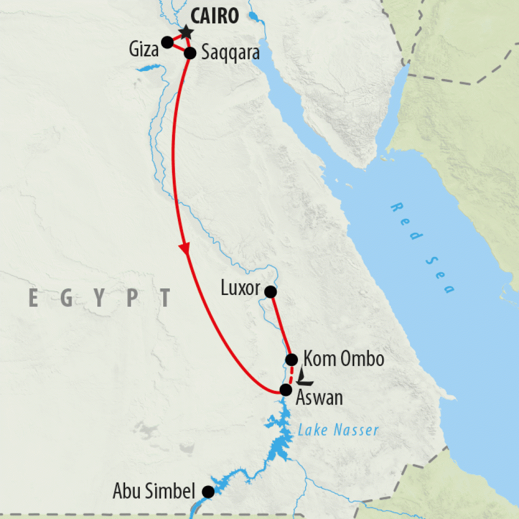  Best of Egypt for Teenagers - 8 days map