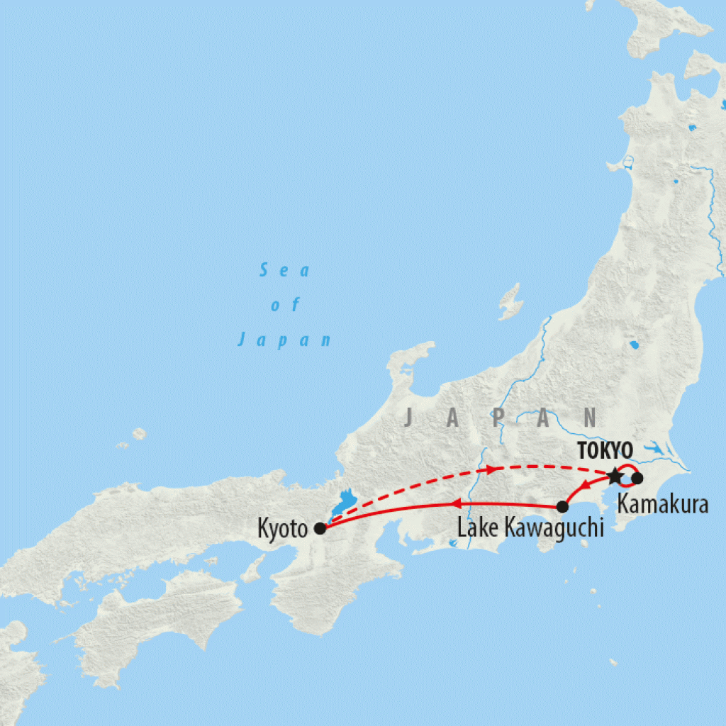 Best of Japan - 8 days map
