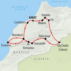 Best of Morocco - 13 days Map
