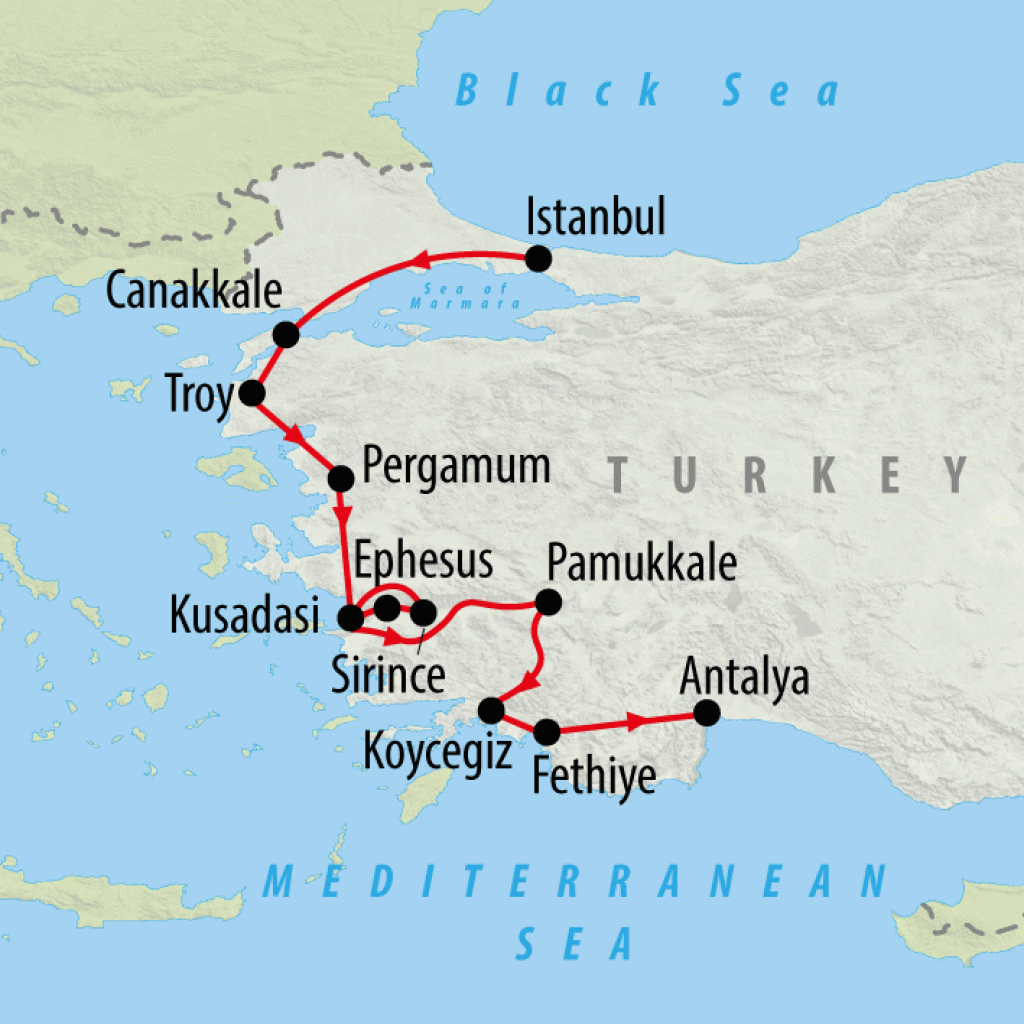 Best of Turkey - 11 days map