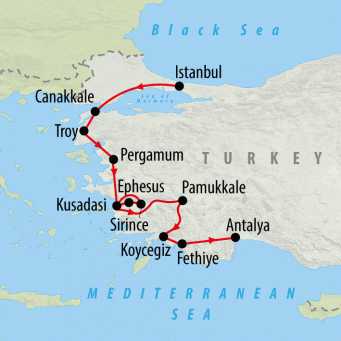 Best of Turkey - 11 days map