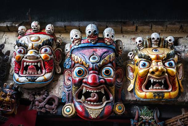 Bhairab masks - Nepal - Top Travel Tips