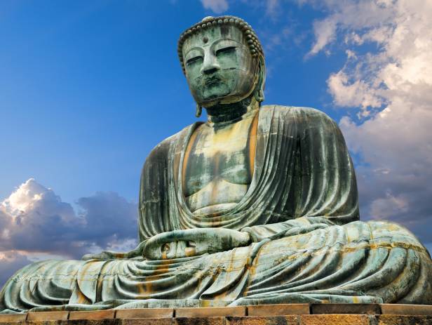 Giant Buddha of Kamakura made from bronze