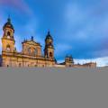 The skyline of the financial district in Bogota, the capital of Colombia