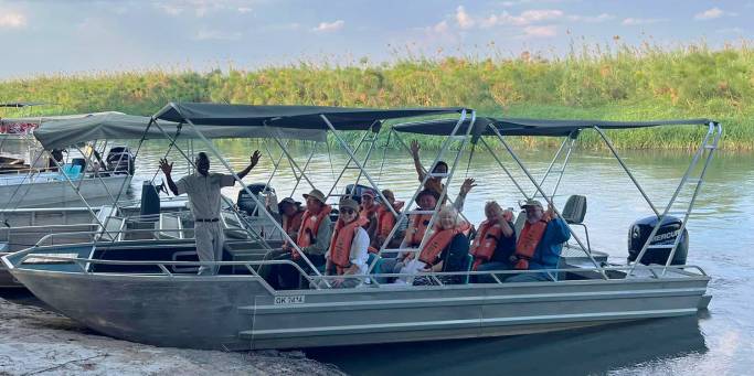 Group in the Okavango Delta | Botswana