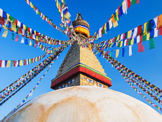 The great monument of Swayambhunath located in Kathmandu