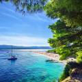 The famous beach of Bol on Brac island in Croatia