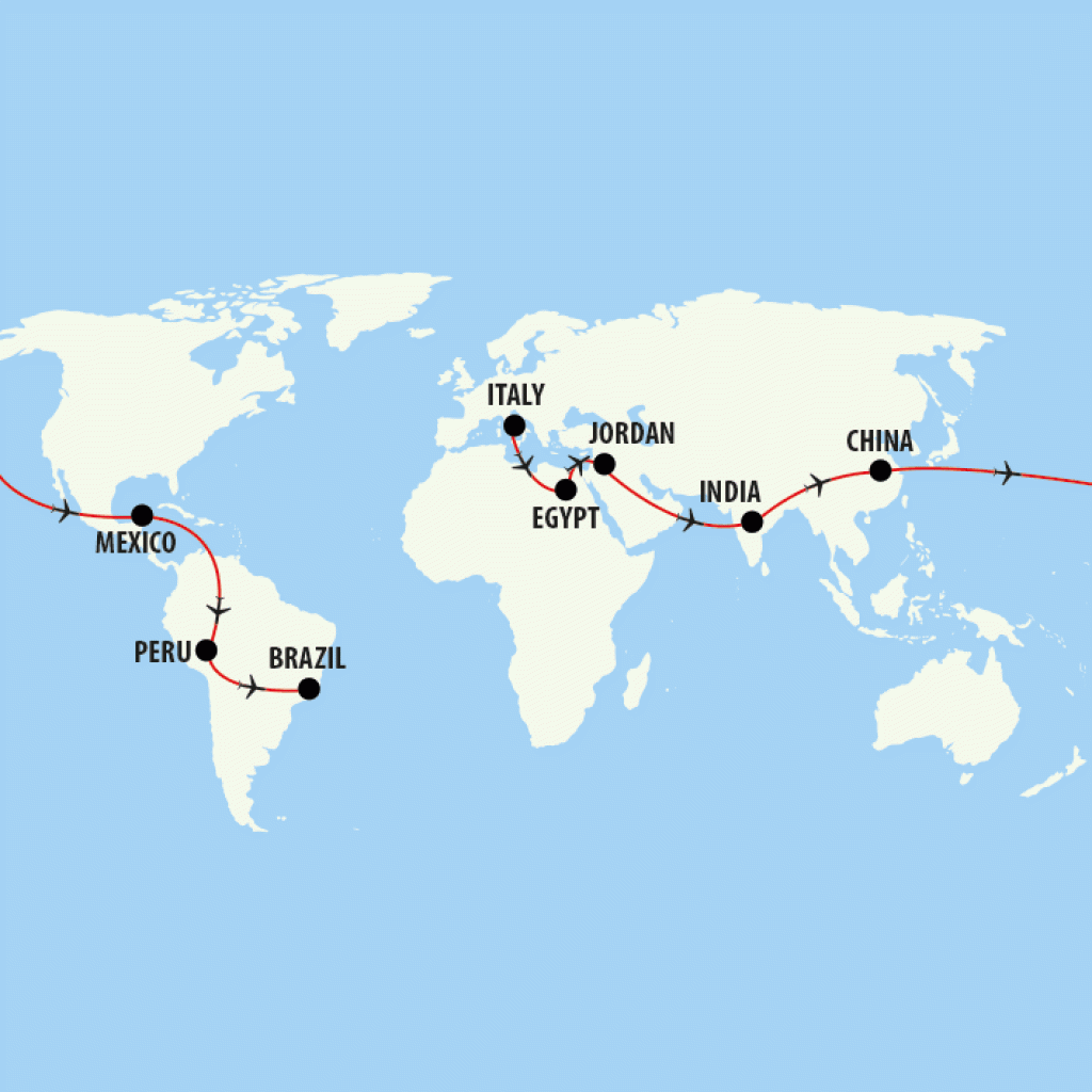 Round The World Tour To The World Wonders On The Go Tours Ca