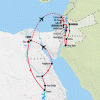 Budget Egypt, Jordan & Israel - 18 days Map