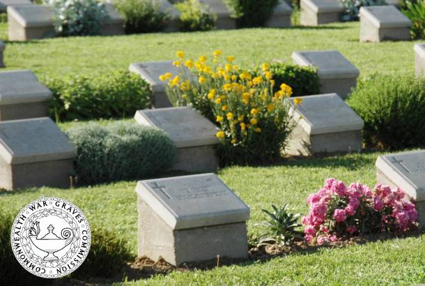 CWG logo with graves