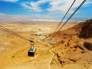 Cable car ride to Masada - Israel Tours - On The Go Tours
