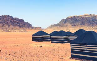 Camp in the Wadi Rum, Jordan