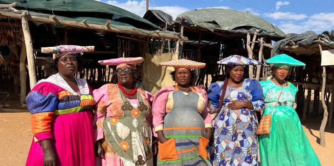 Herero market ladies | Namibia | Africa