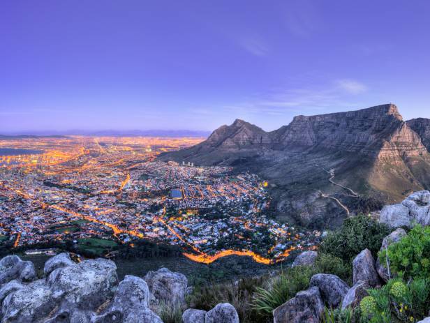 Aerial view of Cape Town 