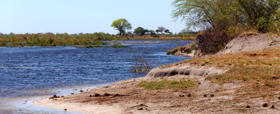 The blue water of the Zambezi Region, formerly known as the Caprivi Strip