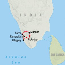 Captivating Kerala - 8 days Map