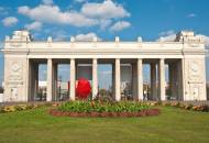 The central gate of Gorky Park in Moscow