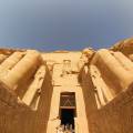 Ancient ruins standing majestically against the sky in Aswan