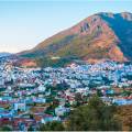 The blue painted houses of Chefchaouen's medina