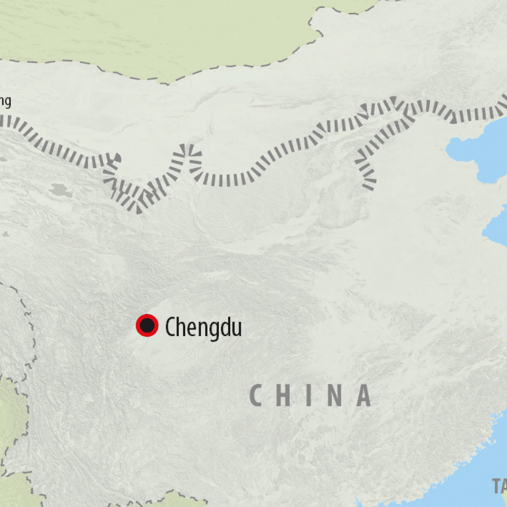 Chengdu's Pandas - 1/2 day map