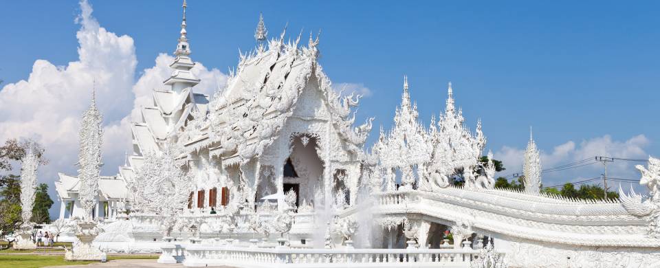 The magnificent and intrictae designed White Temple in Chiang Rai