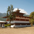 The world famous Gangtey Monastery in Gangtey