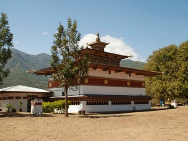The world famous Gangtey Monastery in Gangtey