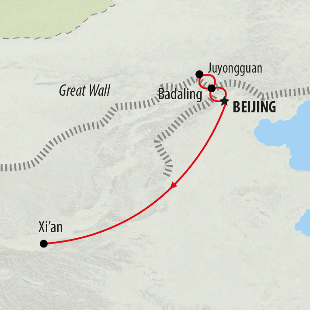 China Express - 6 days map