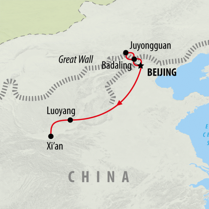 tourhub | On The Go Tours | China Express - 8 days | Tour Map