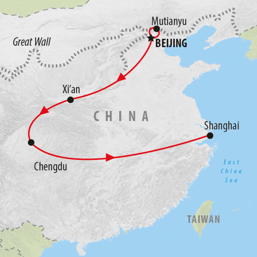 China Family Explorer - 12 Days map