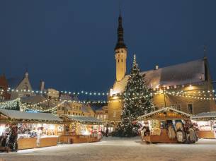 Christmas market in Tallinn, Estonia