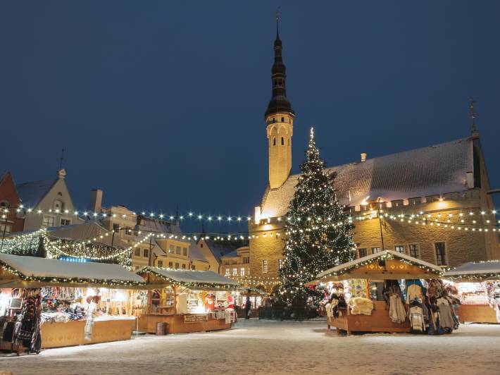 Christmas market in Tallinn, Estonia