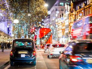 Christmas time at Oxford Street in London