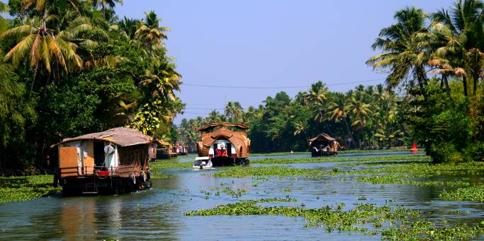 Rice boats in Kerala | India