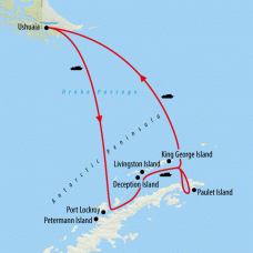 Classic Antarctica - 10 days Map