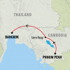 Classic Cambodia & Bangkok - 7 days Map