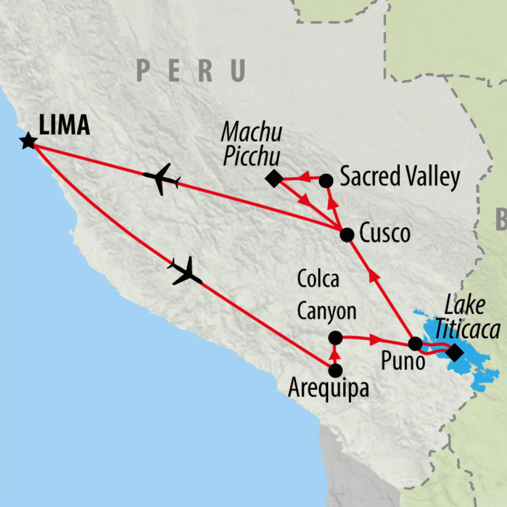 Classic Peru - 14 Days  map