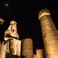 Ancient ruins standing majestically against the sky in Aswan