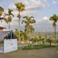 The attractive colonial architecture of Villa de Leyva with a mountainous backdrop