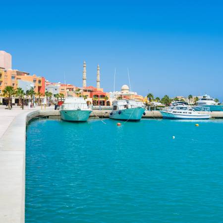 Colourful marina in Hurghada - Egypt Tours - On The Go Tours