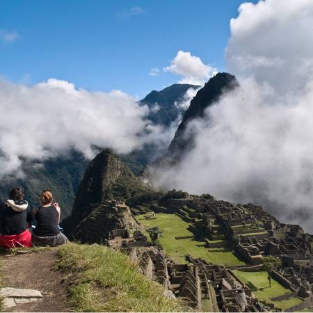 Couple in front of Machu Picchu - Peru Tours - South America Tours - On The Go Tours