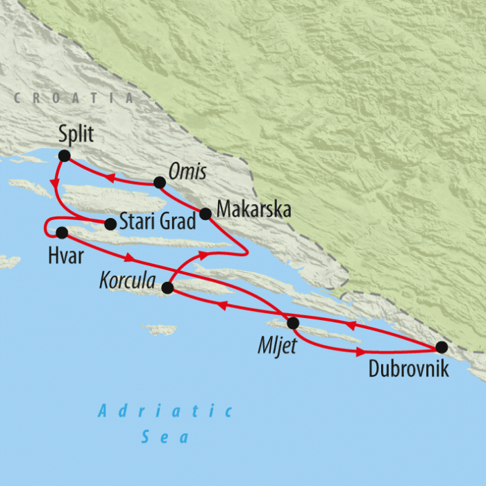 Tour Croatia Sailing Adventure 8 days On The Go Tours 2025/CSADT