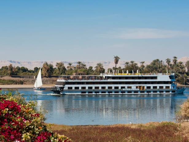 Cruise ship on the River Nile